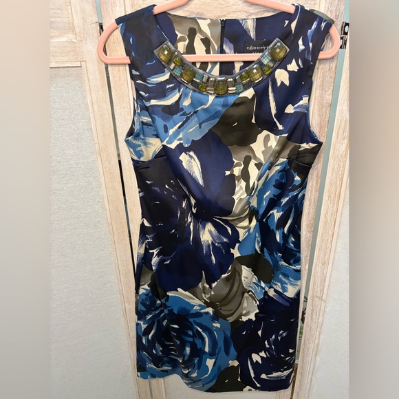 Connected Apparel Embellished Neckline Dress 10🌺 - Picture 5 of 12